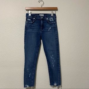 AGOLDE  SZ  27 Sophie Distressed Crop Skinny Jeans